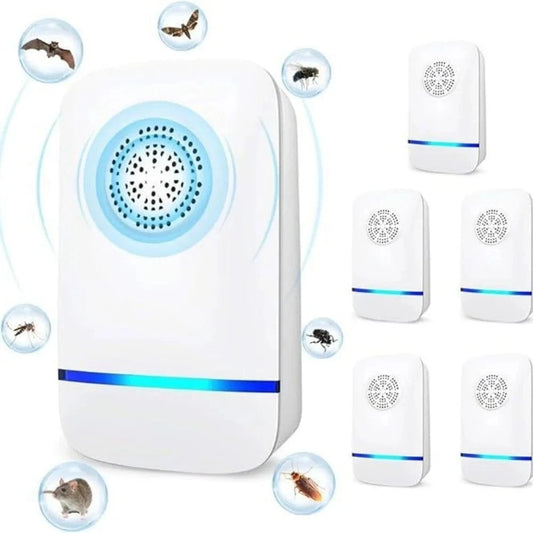 Cadeau showroom anti moustiques Blanc x 4PCS Lot de 4 répulsifs ultrasoniques anti-moustiques