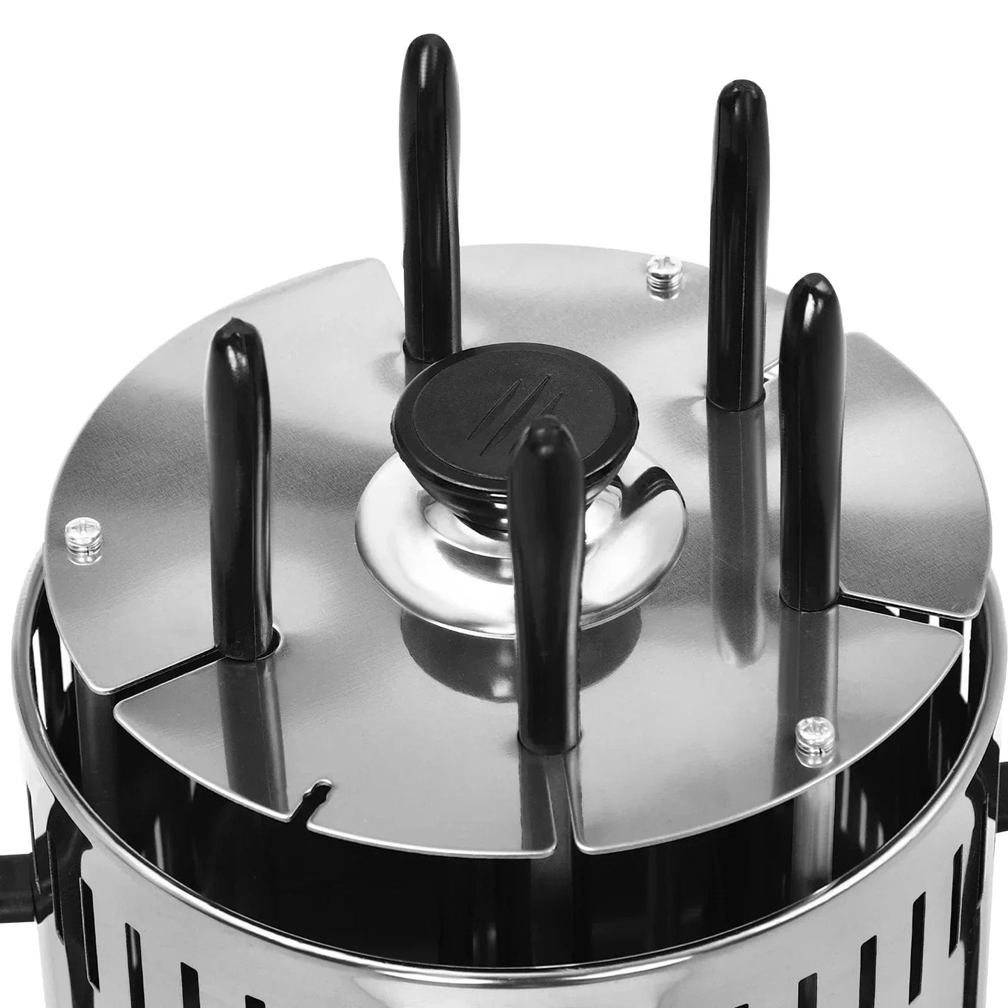 Cadeau showroom Argent Barbecue électrique vertical en acier inoxydable