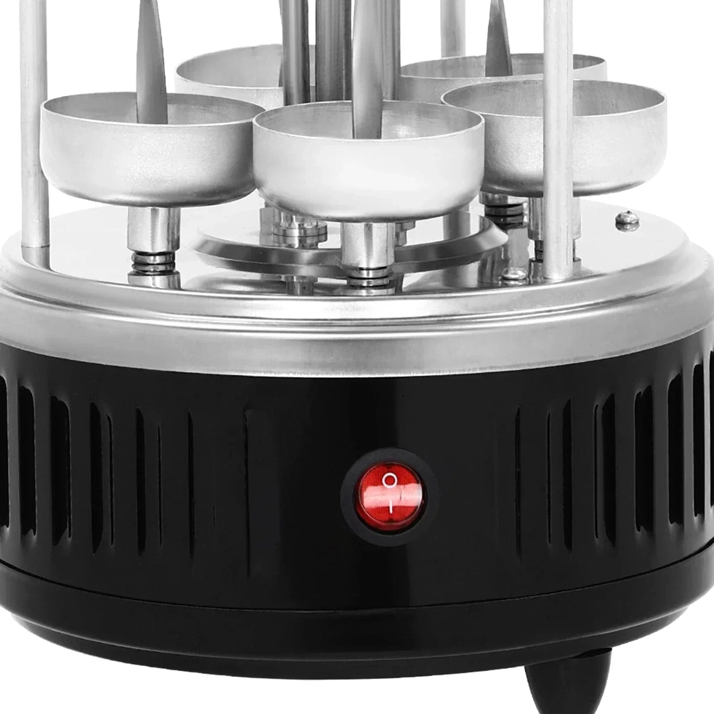 Cadeau showroom Argent Barbecue électrique vertical en acier inoxydable