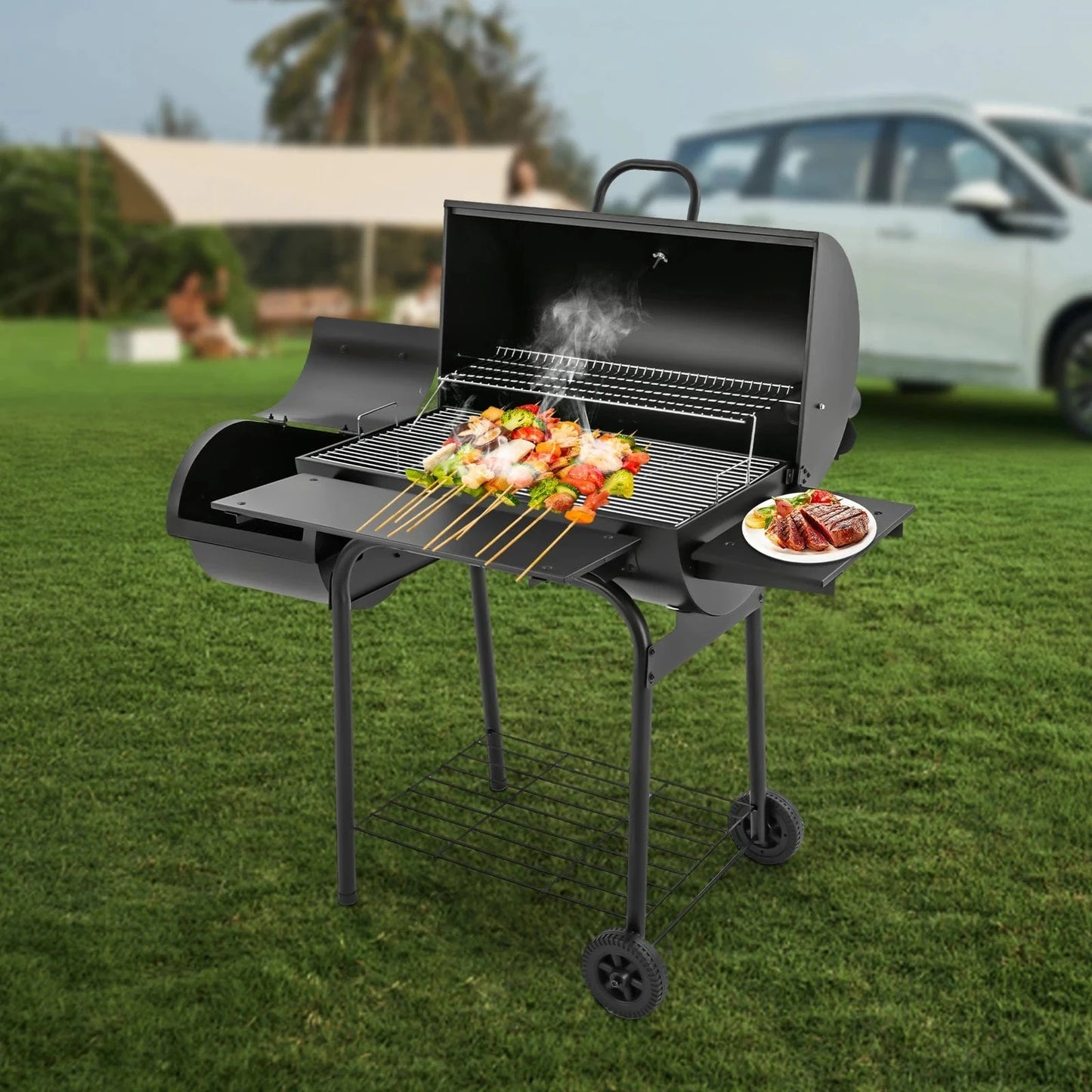 Cadeau showroom barbecue Barbecue au charbon de bois avec surface de cuisson