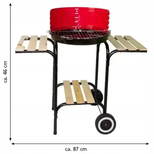 Cadeau showroom barbecue Noir Barbecue rond à charbon de bois 40 cm