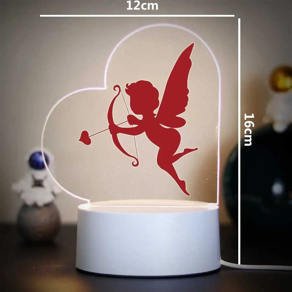 Cadeau showroom Base craquelée 7 couleurs / AP-X-Y1086 / USB Plug Lampe de Nuit 3D de Léon pour Décoration de Chambre