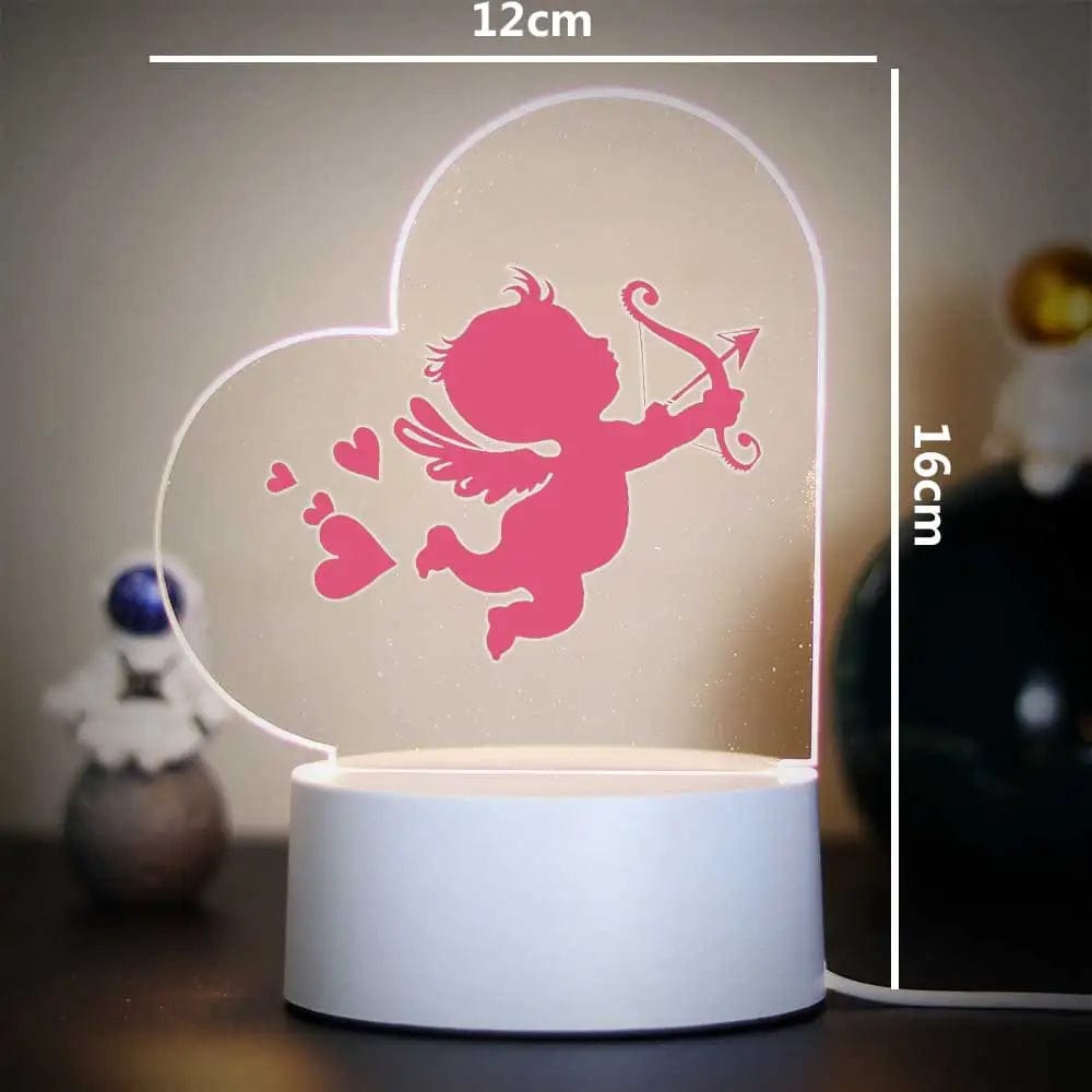 Cadeau showroom Base craquelée 7 couleurs / AP-X-Y1087 / USB Plug Lampe de Nuit 3D de Léon pour Décoration de Chambre