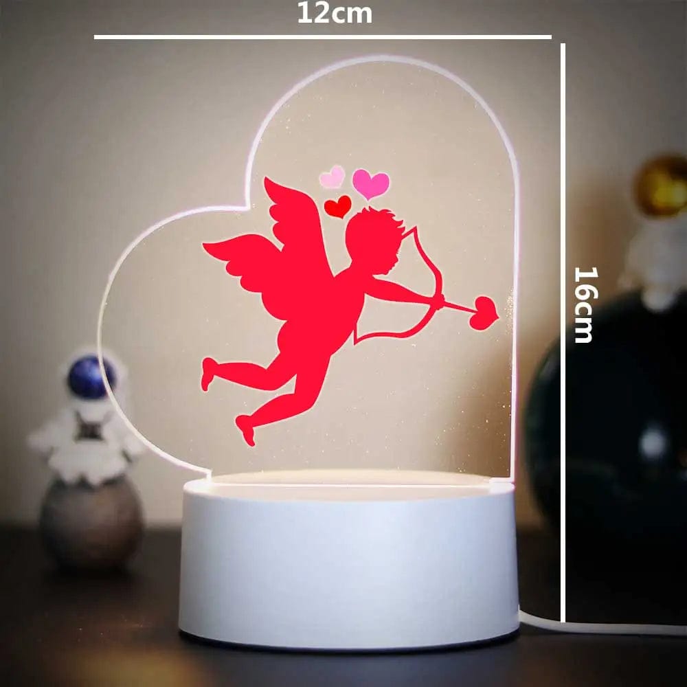 Cadeau showroom Base craquelée 7 couleurs / AP-X-Y1088 / USB Plug Lampe de Nuit 3D de Léon pour Décoration de Chambre