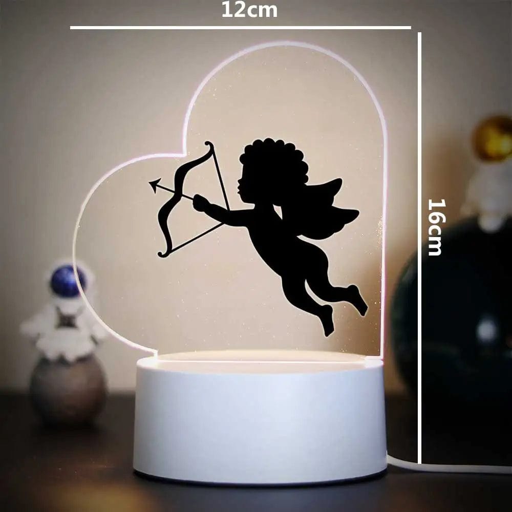 Cadeau showroom Base craquelée 7 couleurs / AP-X-Y1090 / USB Plug Lampe de Nuit 3D de Léon pour Décoration de Chambre