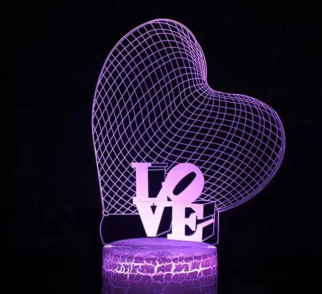 Cadeau showroom Base noir 16 couleurs / Orange Veilleuse illusion USB 62LED 3D