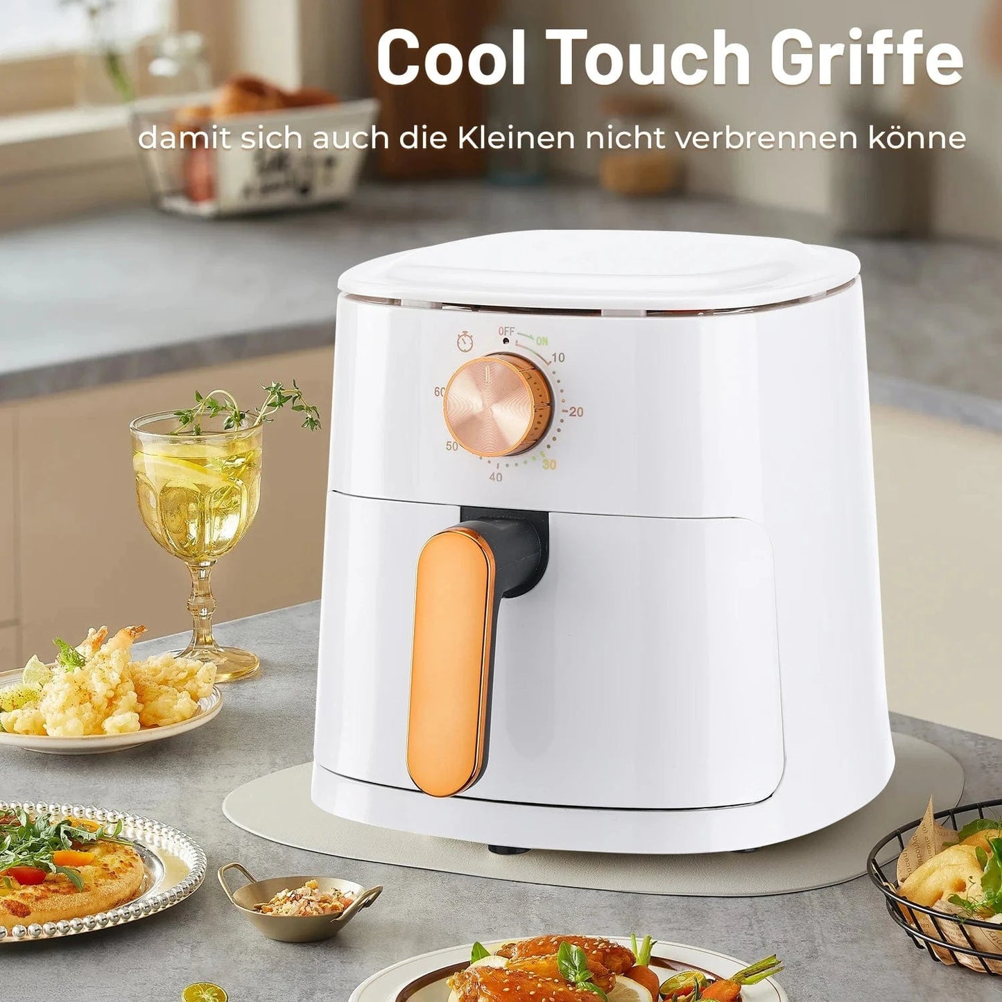 Cadeau showroom Blanc Friteuse air fryer