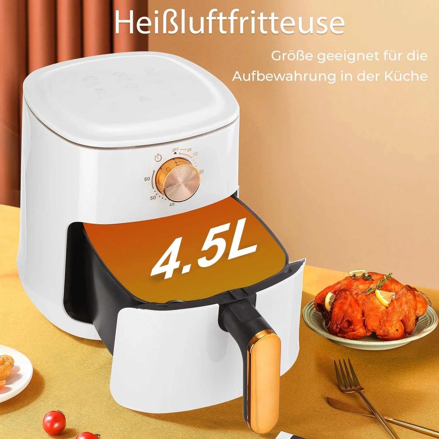 Cadeau showroom Blanc Friteuse air fryer
