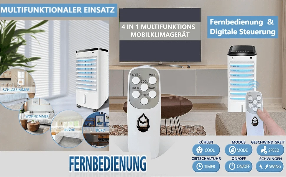 Cadeau showroom climatiseurs Blanc Climatiseur silencieux, compact, ultra pratique