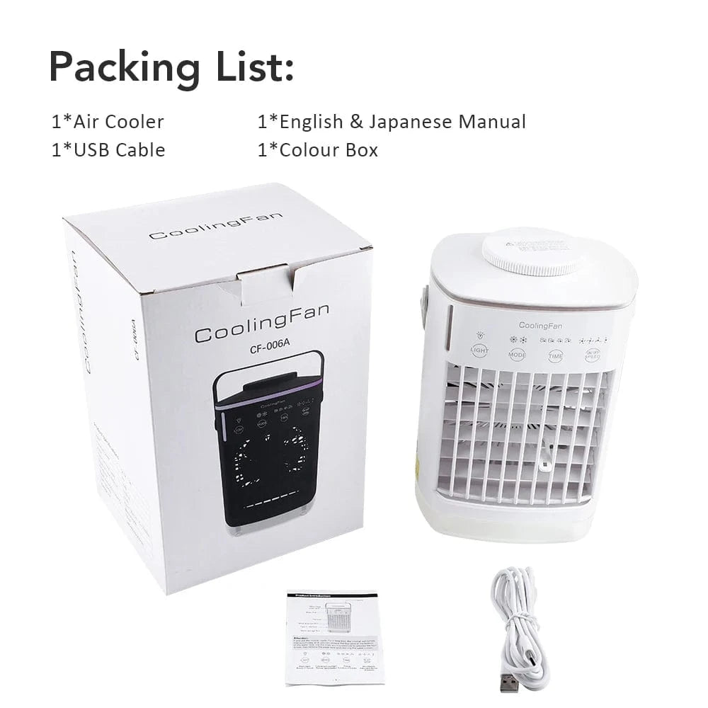 Cadeau showroom climatiseurs Blanc Petit climatiseur électrique avec eau et glace
