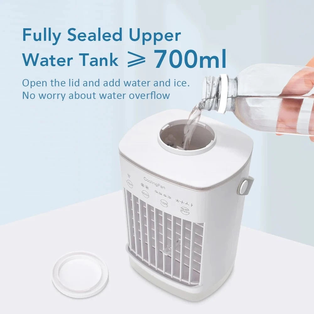 Cadeau showroom climatiseurs Blanc Petit climatiseur électrique avec eau et glace