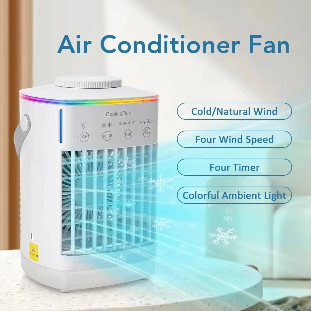 Cadeau showroom climatiseurs Blanc Petit climatiseur électrique avec eau et glace
