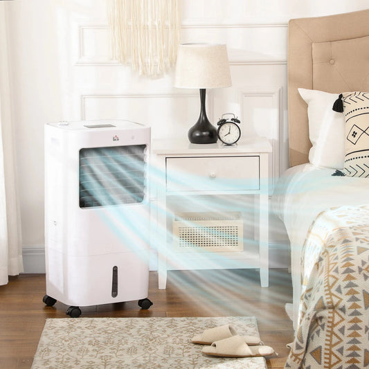 Cadeau showroom climatiseurs Blanc Refroidisseur d'air portable 15 L HOMCOM