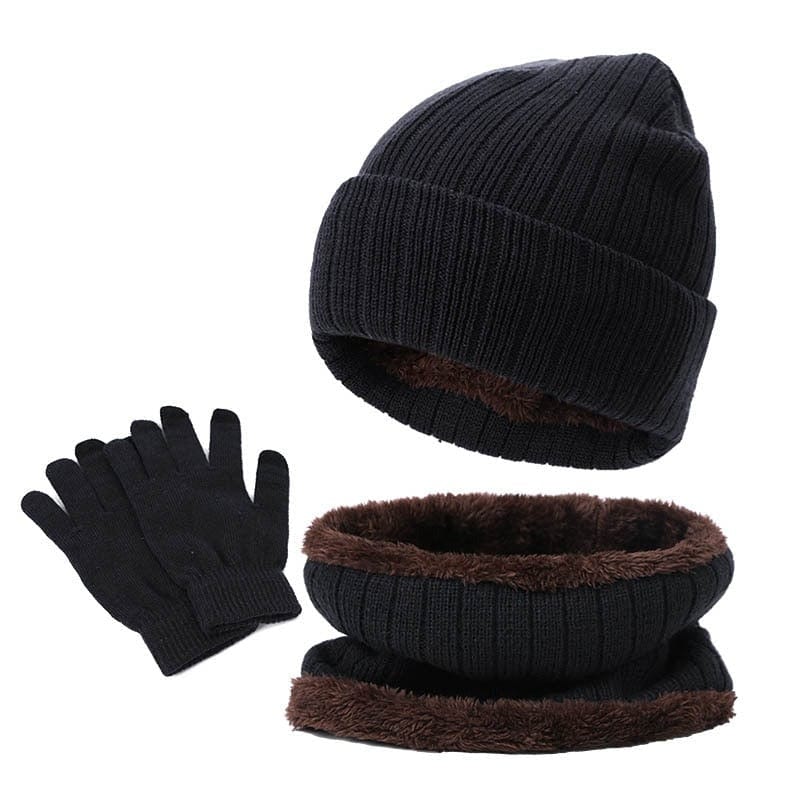 Cadeau showroom Ensemble bonnet et écharpe pour hommes et femmes