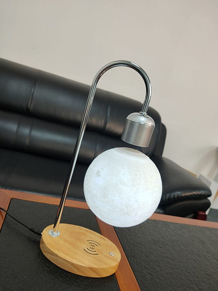 Cadeau showroom Lampe LED en forme de lune en lévitation magnétique
