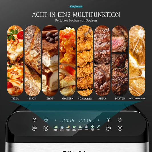 Cadeau showroom Noir Double friteuse à air chaud