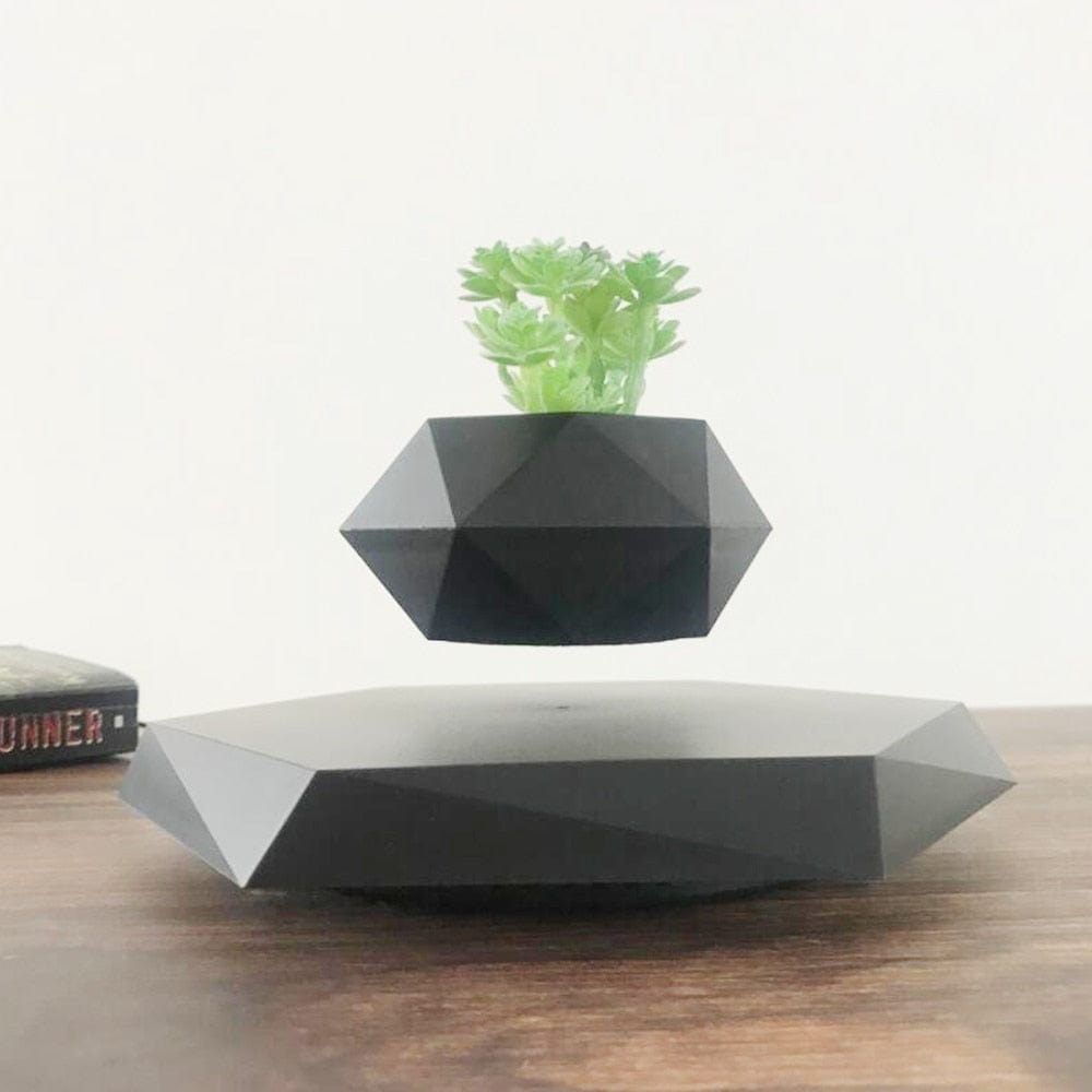 Cadeau showroom Noir Pot à bonsaï à lévitation