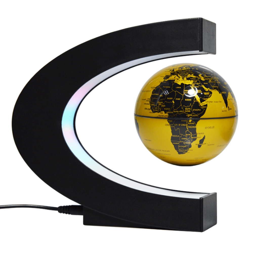 Cadeau showroom Or Globe 3D à lévitation magnétique