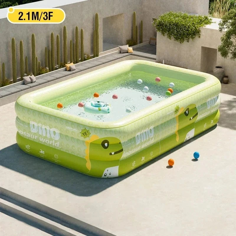 Cadeau showroom piscine gonflable 2.1M avec auvent Grande piscine gonflable de 2,1 M avec auvent