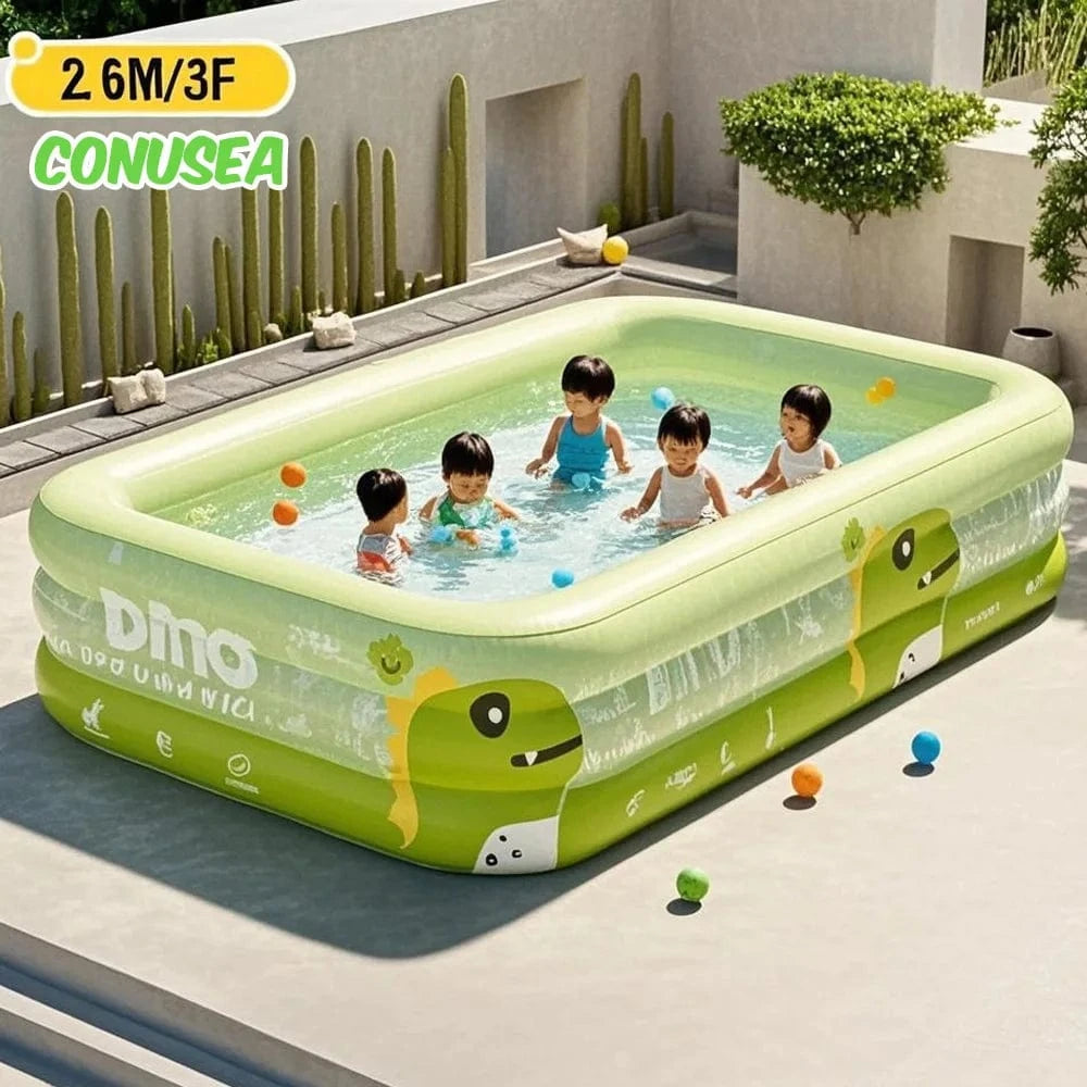 Cadeau showroom piscine gonflable 2.1M avec auvent Grande piscine gonflable de 2,1 M avec auvent