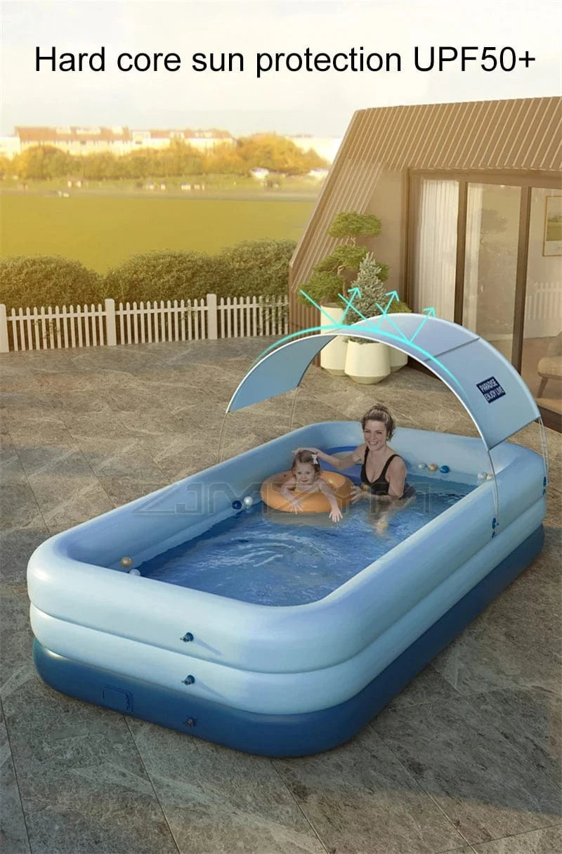 Cadeau showroom piscine gonflable Piscine gonflable automatique à 3 niveaux, 210 cm