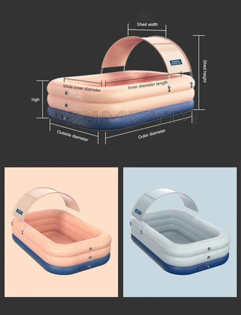 Cadeau showroom piscine gonflable Piscine gonflable automatique à 3 niveaux, 260 cm