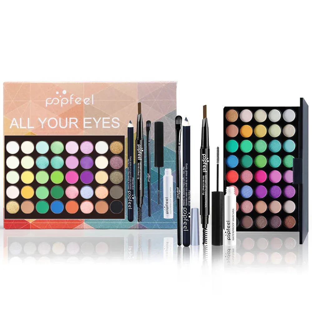Cadeau showroom SET001B Coffret maquillage pour les yeux – palette, eyeliner et mascara