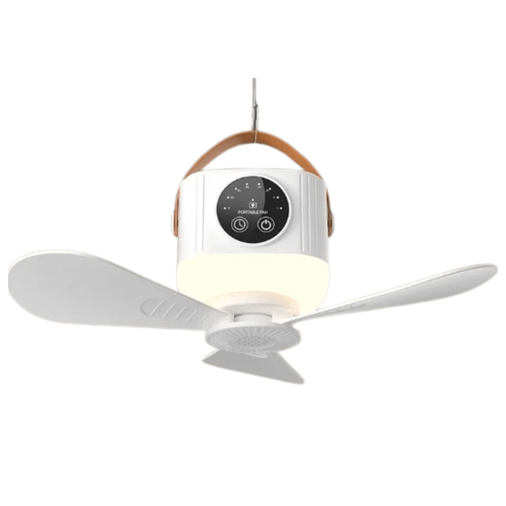Cadeau showroom ventilateurs 7200mah Ventilateur de plafond portable avec lumière, rechargeable par USB