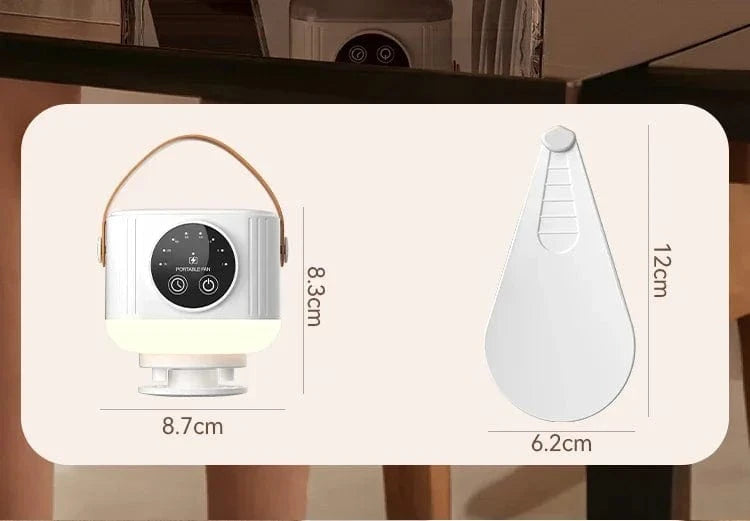 Cadeau showroom ventilateurs 7200mah Ventilateur de plafond portable avec lumière, rechargeable par USB