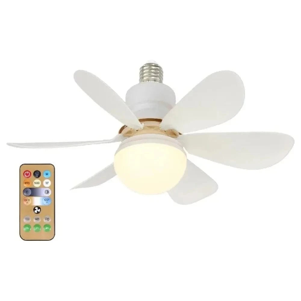 Cadeau showroom ventilateurs Blanc / 52cm Ventilateur de plafond avec LED 40 W