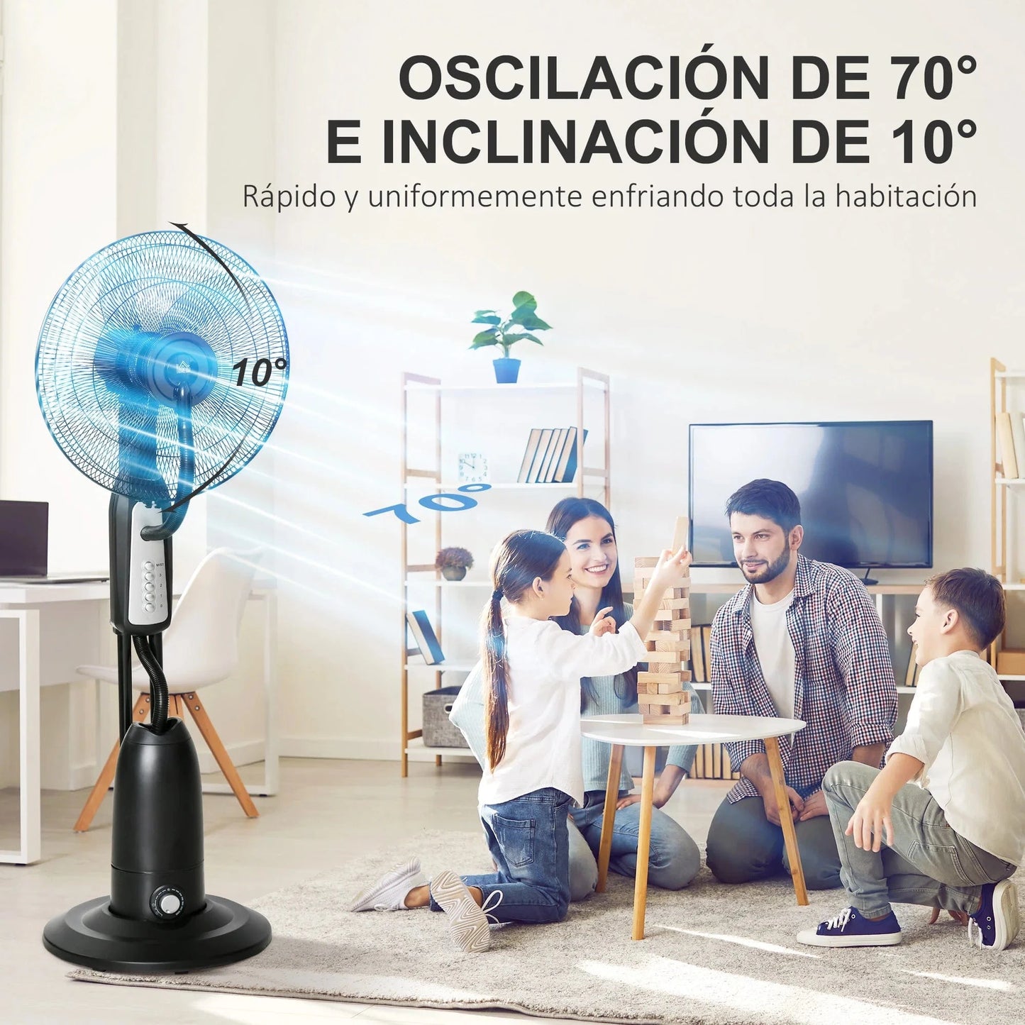 Cadeau showroom ventilateurs Ventilateur brumisateur silencieux 90 W