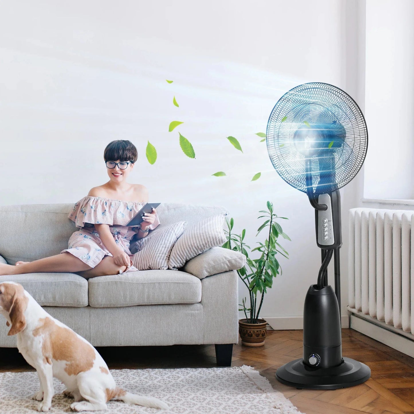 Cadeau showroom ventilateurs Ventilateur brumisateur silencieux 90 W
