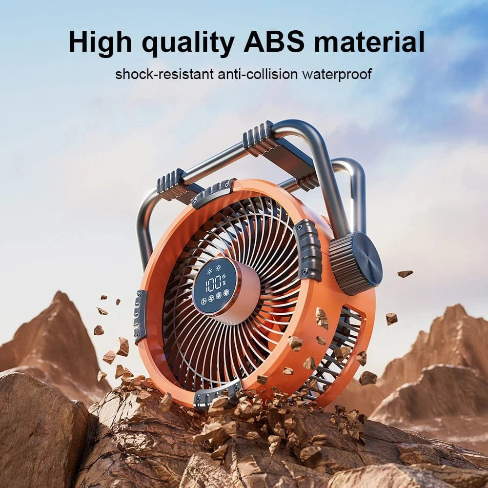 Cadeau showroom ventilateurs Ventilateur de camping portable rechargeable 20 000 mAh