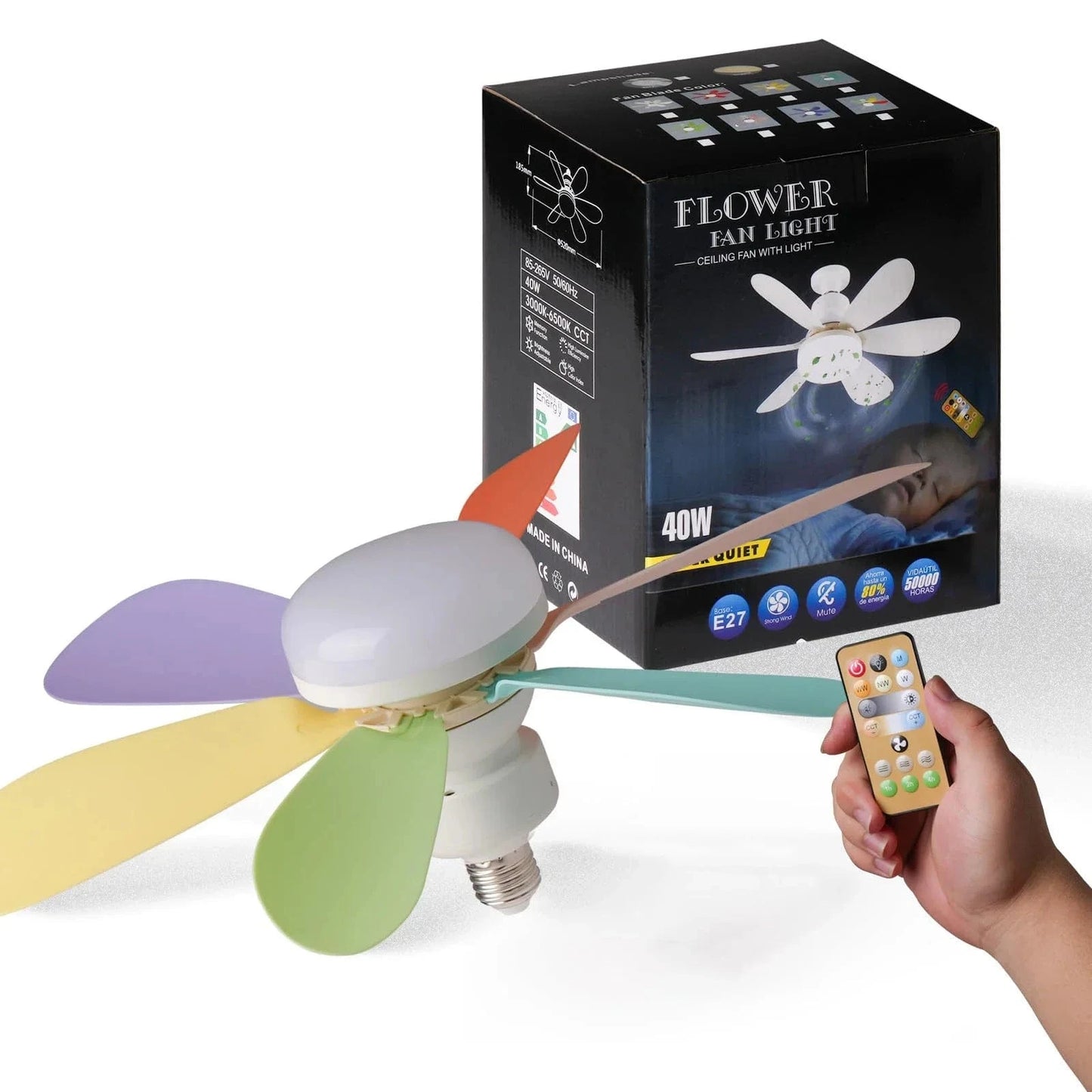 Cadeau showroom ventilateurs Ventilateur de plafond avec LED 40 W