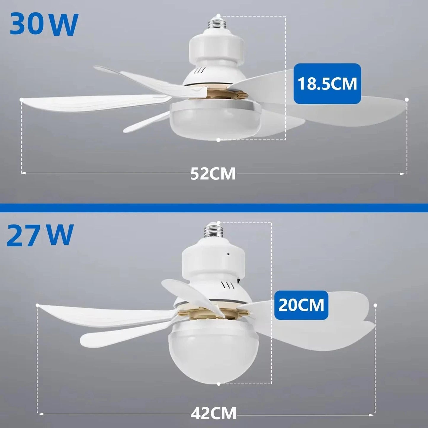 Cadeau showroom ventilateurs Ventilateur de plafond avec LED 40 W