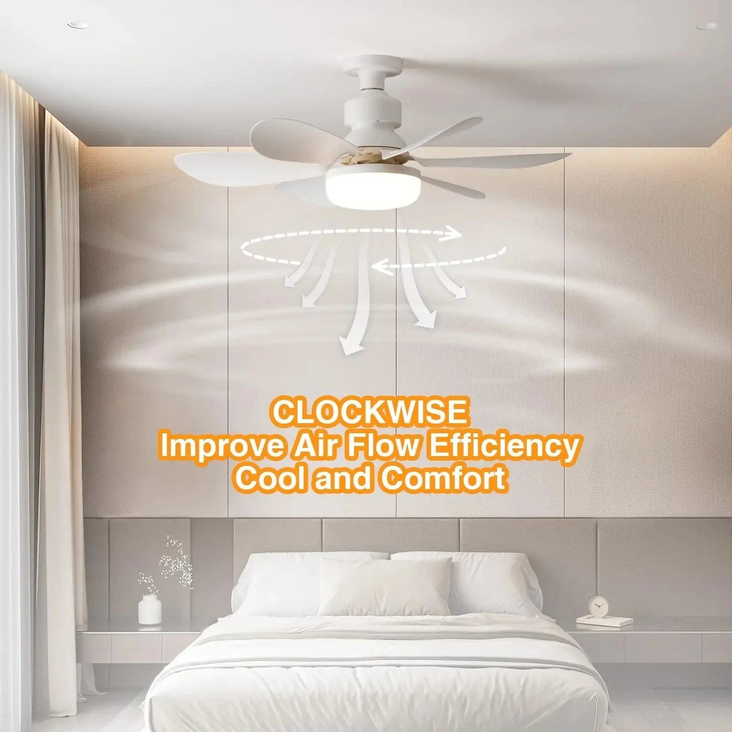 Cadeau showroom ventilateurs Ventilateur de plafond avec LED 40 W