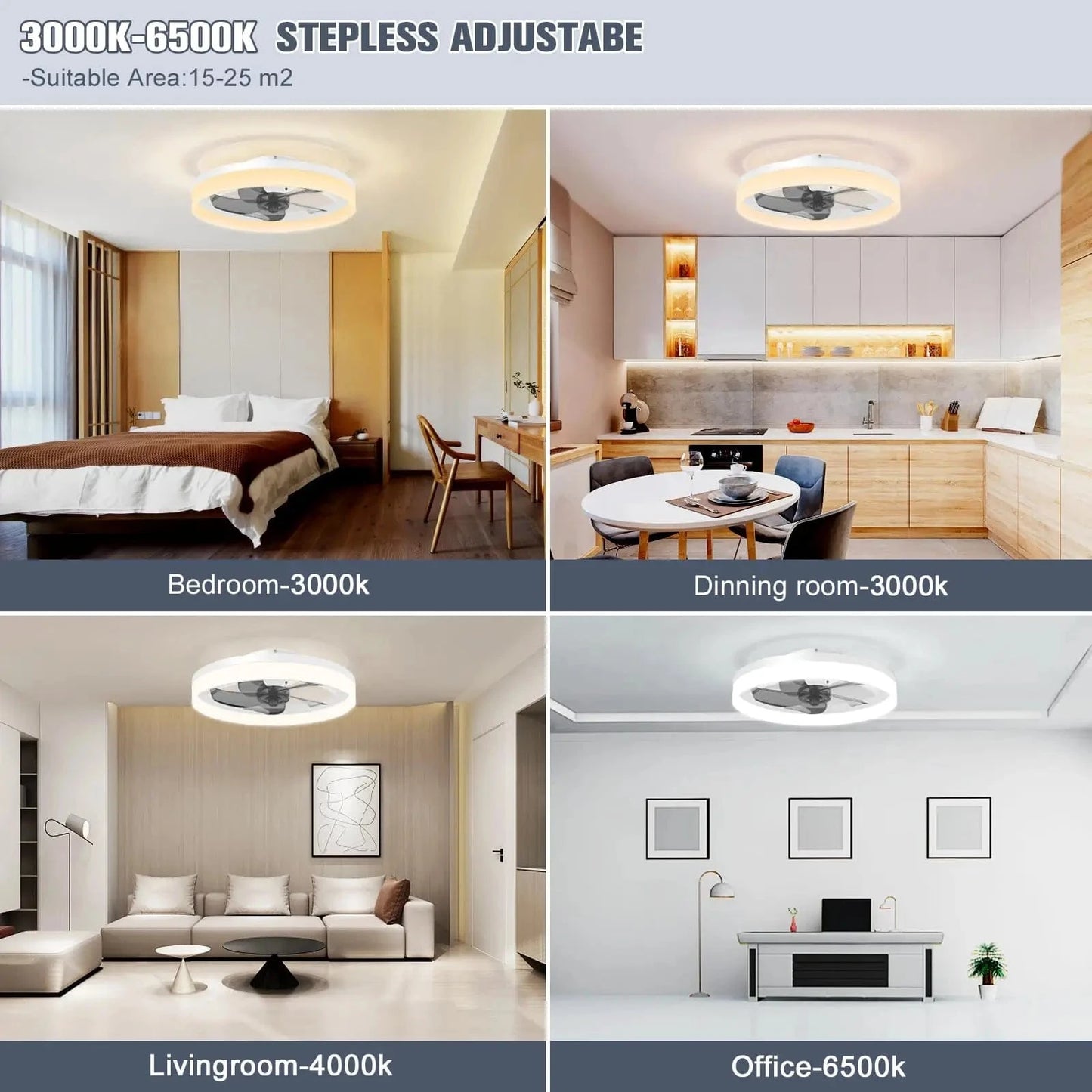 Cadeau showroom ventilateurs Ventilateur de plafond intelligent et moderne