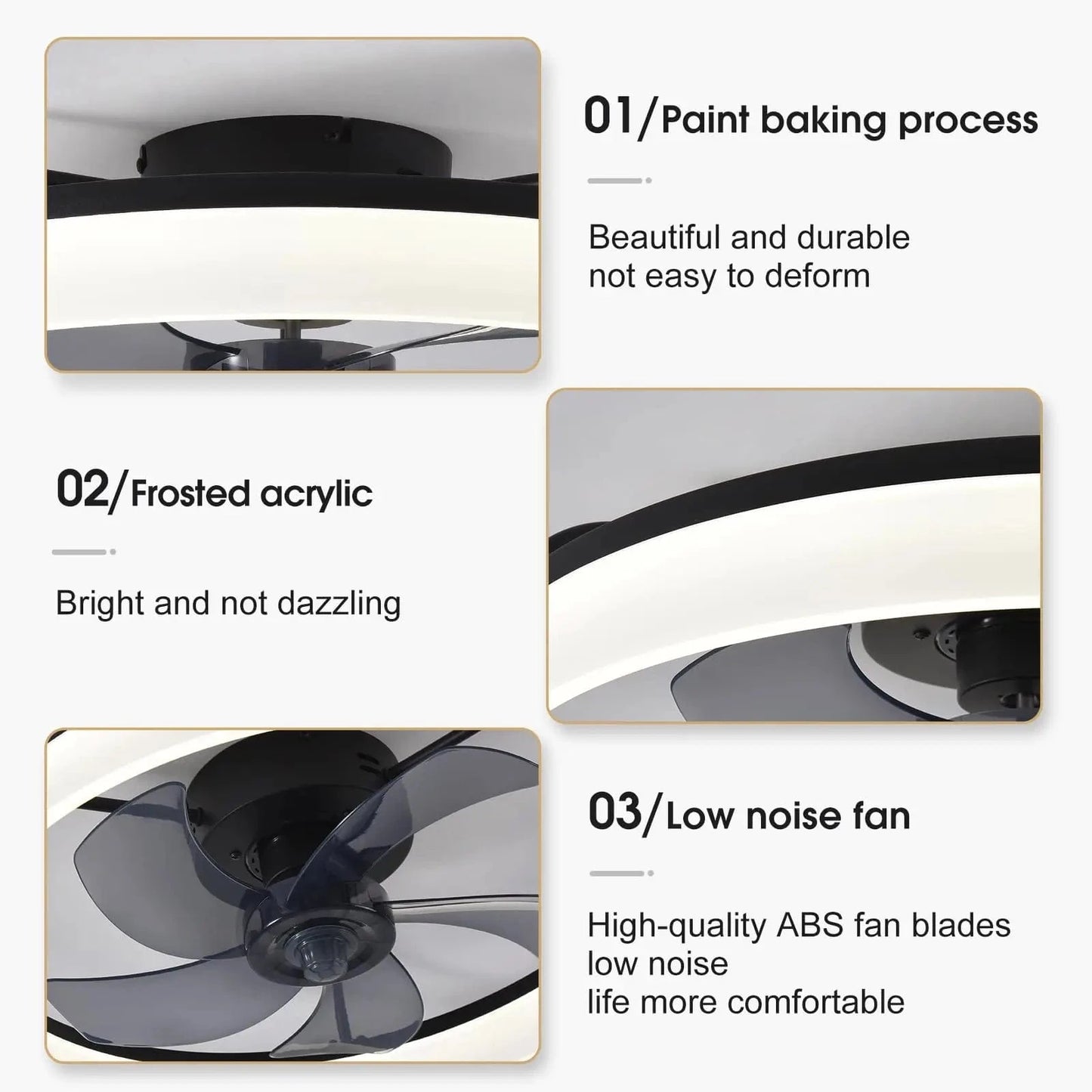 Cadeau showroom ventilateurs Ventilateur de plafond intelligent et moderne