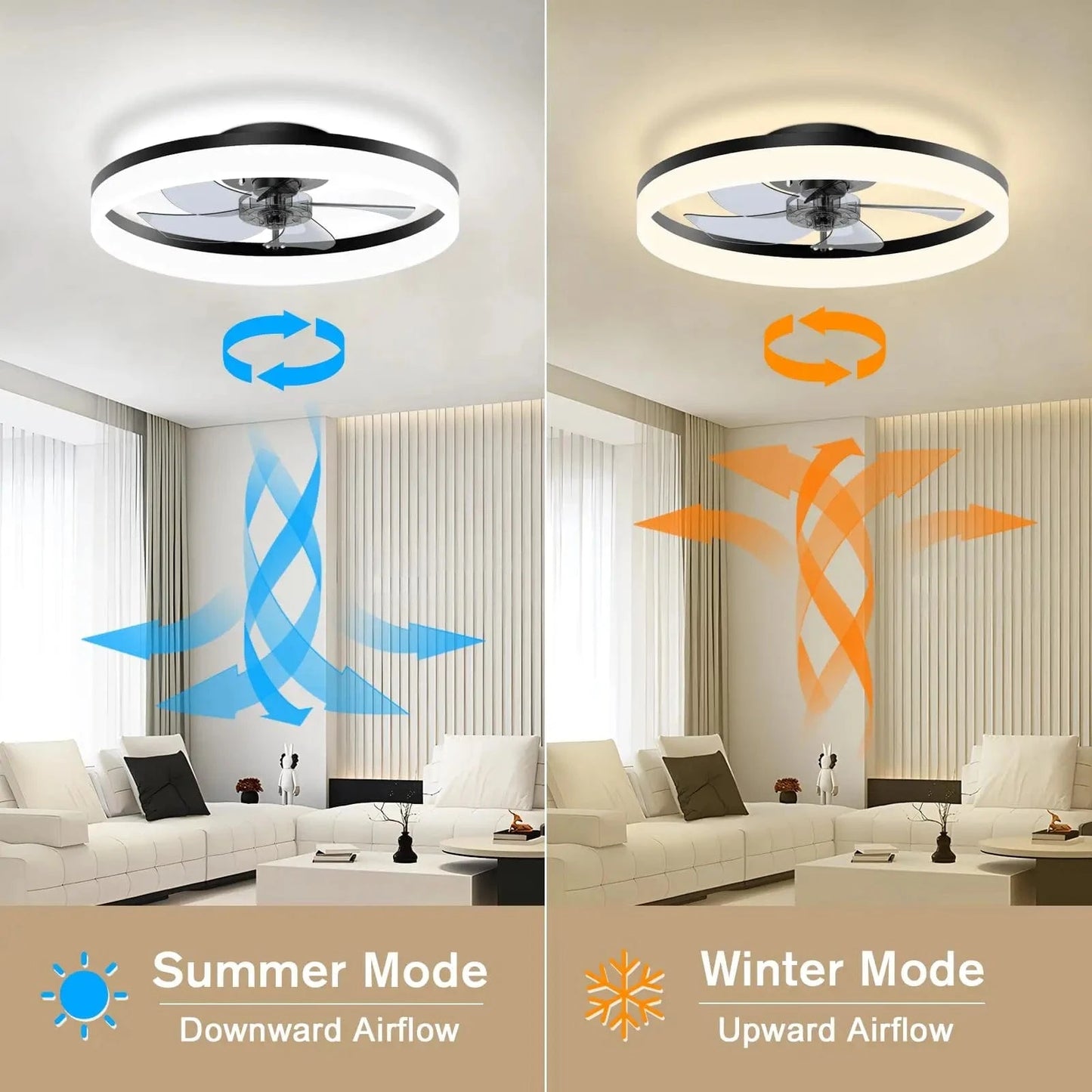 Cadeau showroom ventilateurs Ventilateur de plafond intelligent et moderne