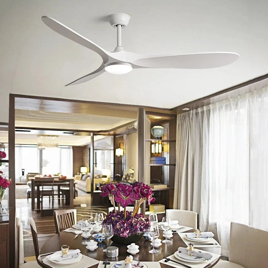 Cadeau showroom ventilateurs Ventilateur de plafond LED, pales réversibles 41cm x 132CM
