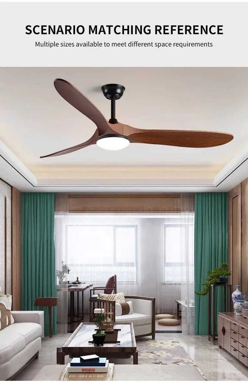 Cadeau showroom ventilateurs Ventilateur de plafond LED, pales réversibles 41cm x 132CM