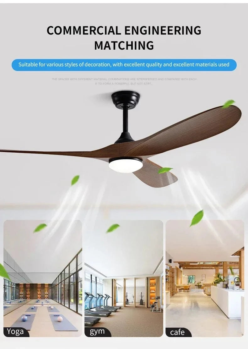 Cadeau showroom ventilateurs Ventilateur de plafond LED, pales réversibles 41cm x 132CM