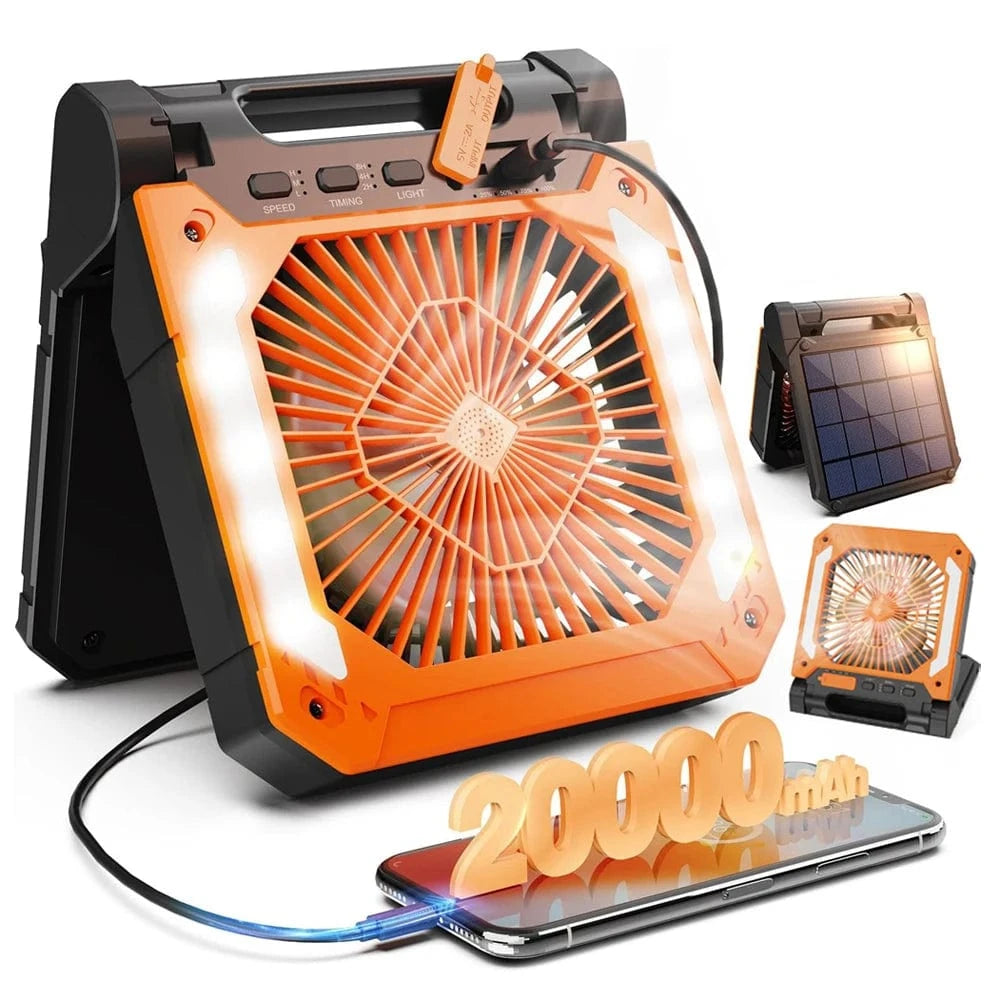 Cadeau showroom ventilateurs Ventilateur électrique portable avec éclairage LED