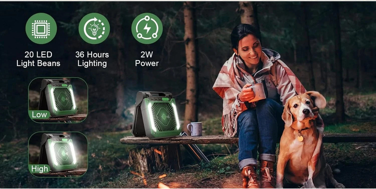 Cadeau showroom ventilateurs Ventilateur électrique portable avec éclairage LED