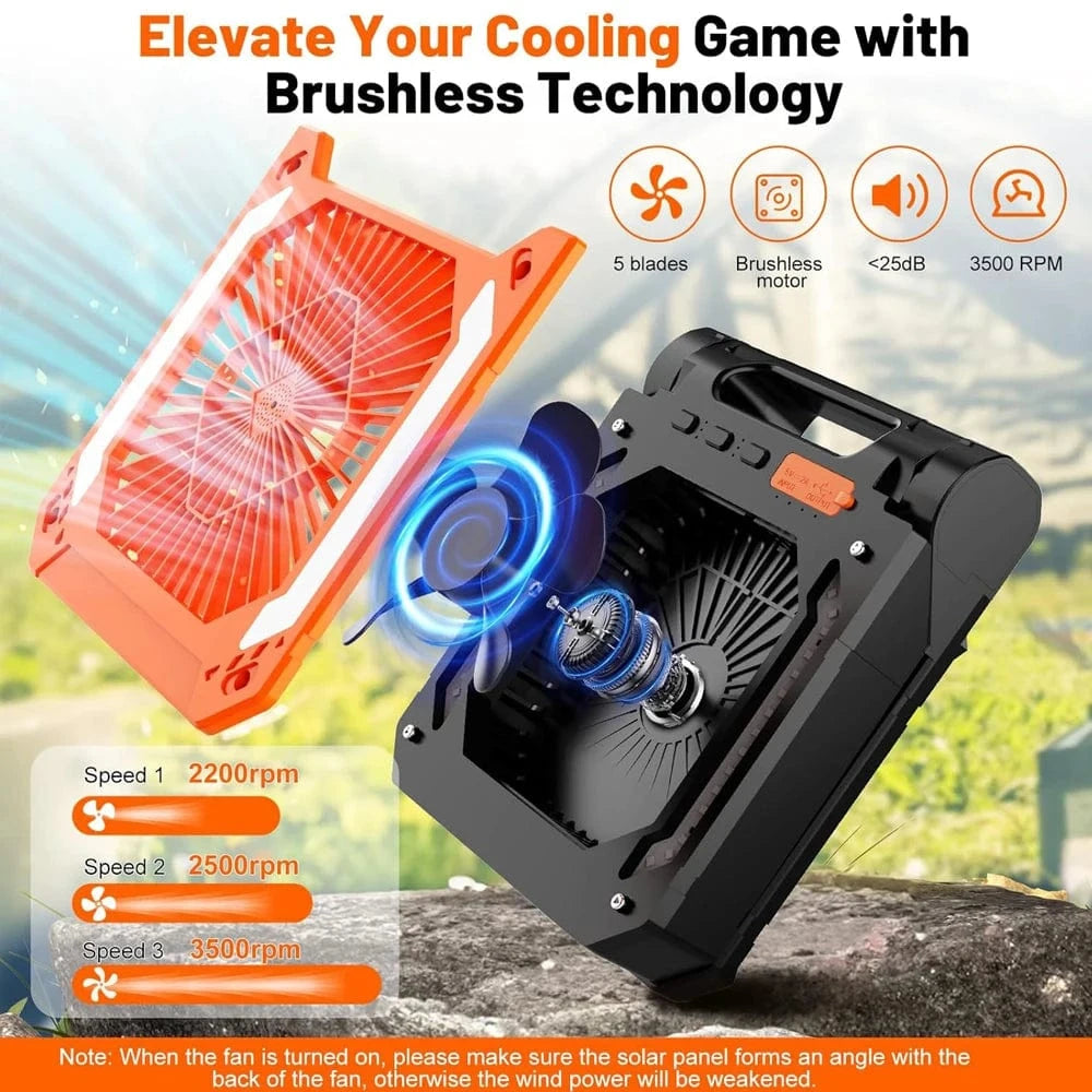 Cadeau showroom ventilateurs Ventilateur électrique portable avec éclairage LED