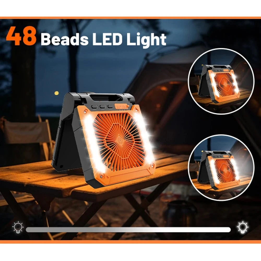 Cadeau showroom ventilateurs Ventilateur électrique portable avec éclairage LED