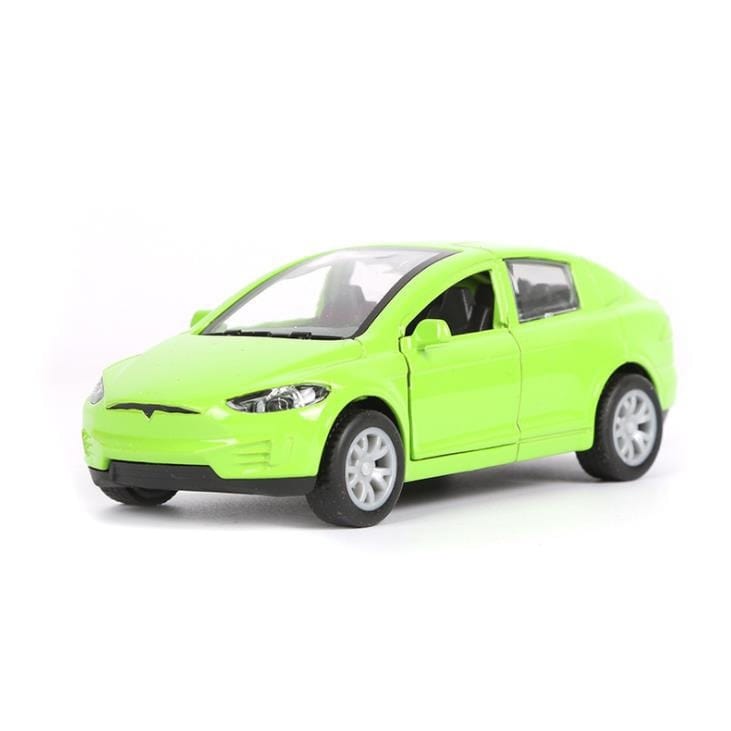 Cadeau showroom 136 vert Voiture Tesla modèle X 1:32 en alliage
