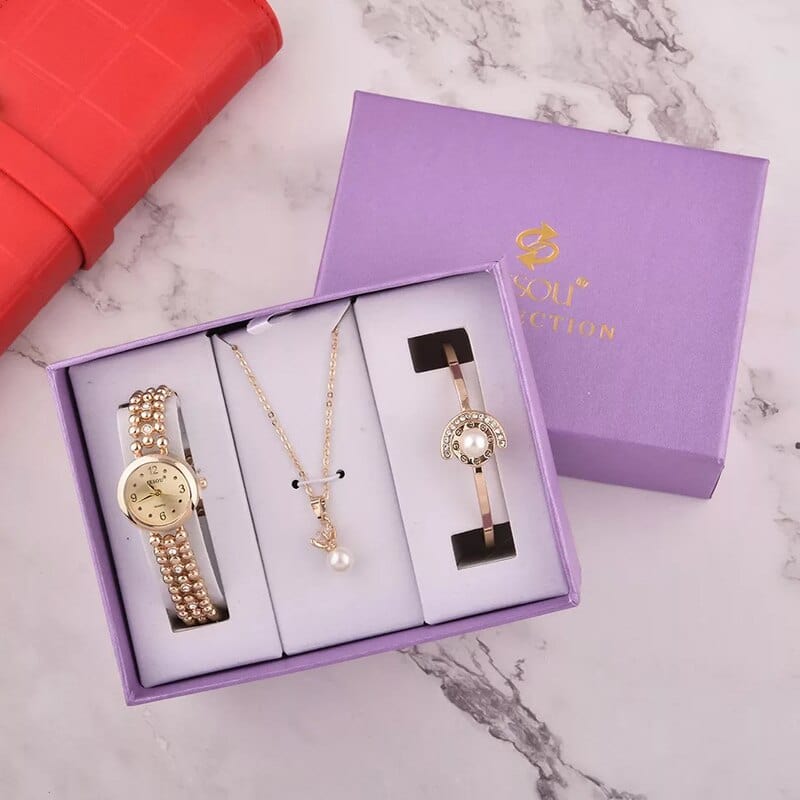 Cadeau showroom Coffret 1 Coffret cadeau 3 pièces, Bracelet de luxe