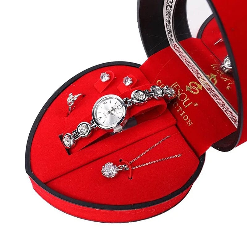 Cadeau showroom Coffret cadeau cœur cristal doré