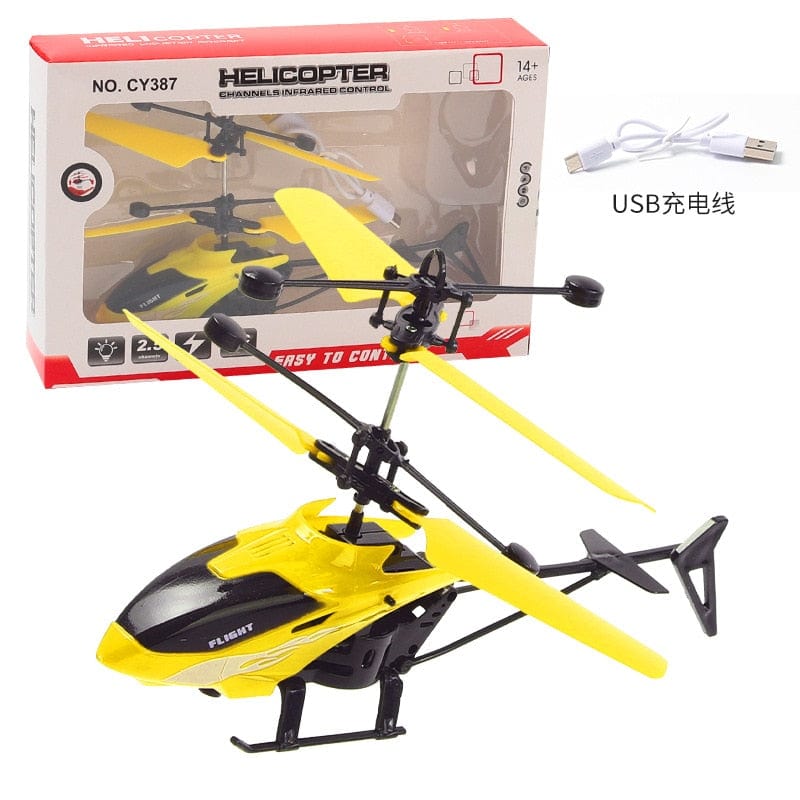 Cadeau showroom jaune-A Hélicoptère Radiocommandé